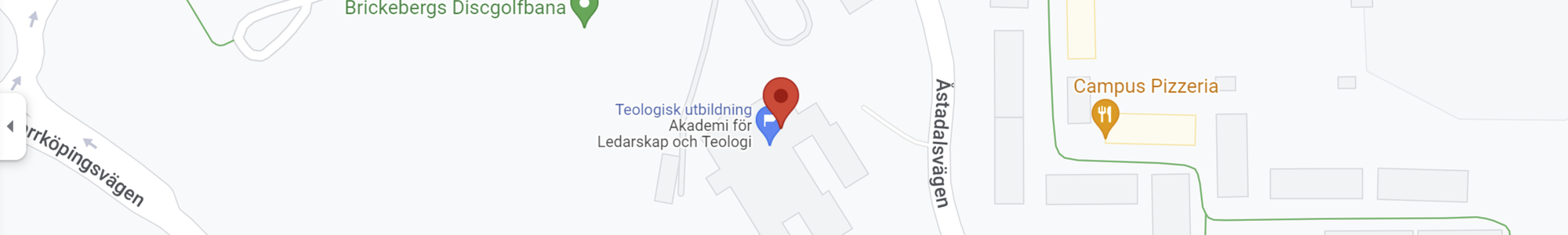 Bild som visar en karta med platsen för ALT Campus Örebro
